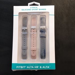 Fitbit Alta HR & Alta 3 pack Silicon Sport Bands